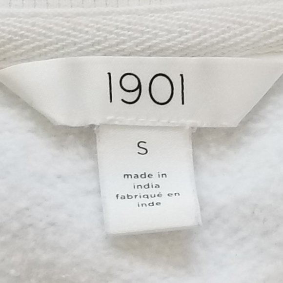 1901 White Sparkle Graphic Crewneck Sweatshirt - Picture 6 of 7